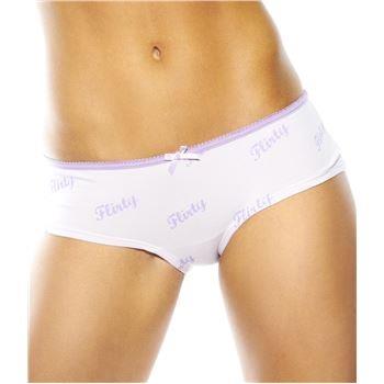 Flirty Undies Flirty Hipster Lila Baumwolle Small Damen