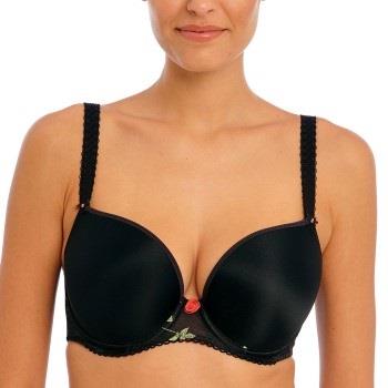 Freya BH Rose Blossom UW Moulded Plunge T-Shirt Bra Schwarz E 75 Damen