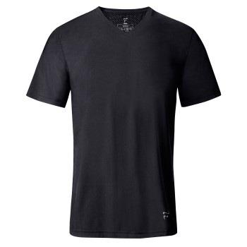 Frigo Cotton T-Shirt V-Neck Schwarz Baumwolle Medium Herren
