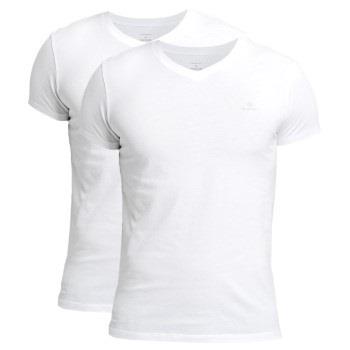 Gant 2P Basic V-Neck T-Shirt Schwarz/Weiß Baumwolle Small Herren