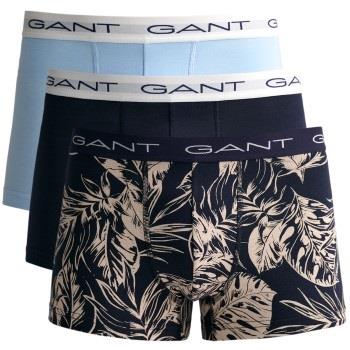 Gant 3P Tropical Leaves Printed Trunks Marine Baumwolle Large Herren