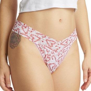 Hanky Panky 2P Printed Original Rise Thong Weiß Muster Nylon One Size ...