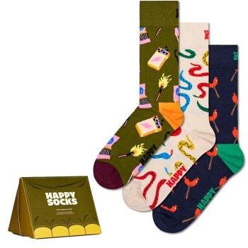 Happy socks 3P Happy Camper Socks Gift Set Mixed Baumwolle Gr 41/46