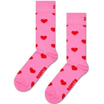 Happy Sock Heart Sock Rosa Muster Baumwolle Gr 41/46