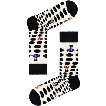 Happy Socks Beatles Dots Sock Weiß Baumwolle Gr 36/40