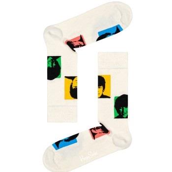 Happy socks 2P Beatles Silhouettes Sock Weiß Baumwolle Gr 41/46