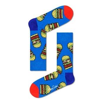 Happy Socks Burger Sock Blau Muster Gr 41/46