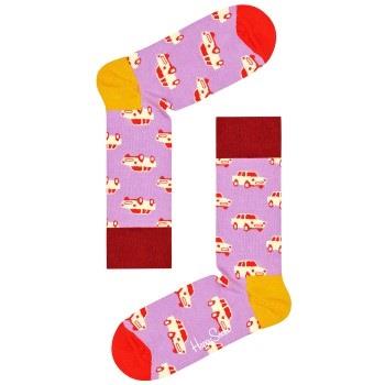 Happy Socks Car Sock Lila Baumwolle Gr 41/46