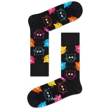 Happy Socks Cat Sock Schwarz gemustert Gr 41/46