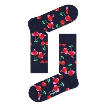 Happy Socks Cherry Dog Sock Marine gemustert Baumwolle Gr 41/46