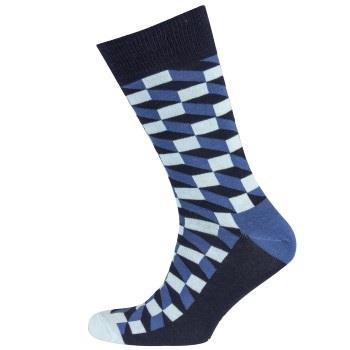 Happy socks Filled Optic Sock Men Blau Muster Baumwolle Gr 41/46 Herre...