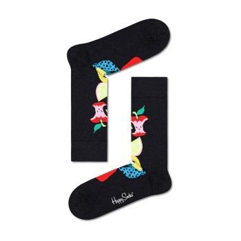 Happy Socks Fruit Stack Sock Schwarz gemustert Baumwolle Gr 41/46