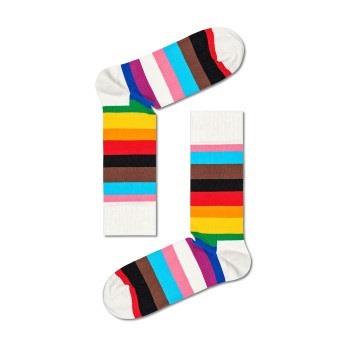 Happy socks 3P Pride Stripe Sock Weiß Muster Baumwolle Gr 41/46