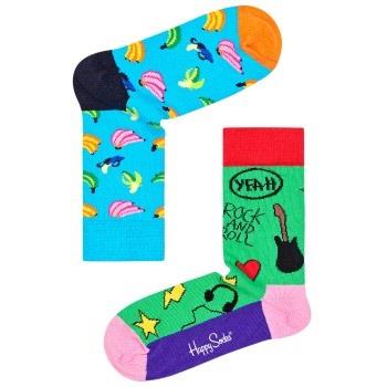 Happy Socks Rock Your Socks Friend Kids Sock Blau/Grün Baumwolle 4-6 å...