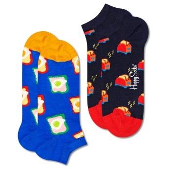 Happy socks 2P Toast Low Sock Blau Baumwolle Gr 41/46