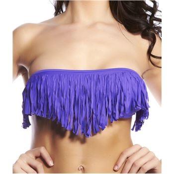 Hot Anatomy Sexy Fringed Bandeau Lila Small Damen