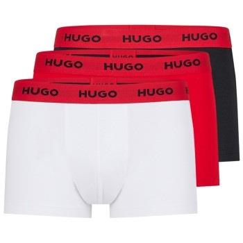 HUGO 3P Triplet Trunk Weiß/Rot Baumwolle Medium Herren