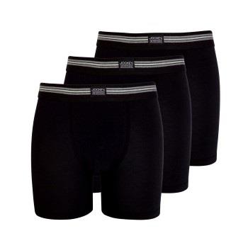 Jockey 3P Cotton Stretch Boxer Trunk Schwarz Baumwolle Small Herren