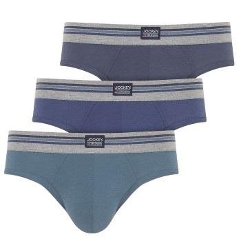 Jockey 3P Cotton Stretch Brief Blau Baumwolle Small Herren