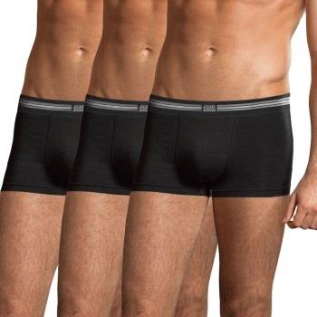 Jockey 3P Cotton Stretch Short Trunk Schwarz Baumwolle Small Herren