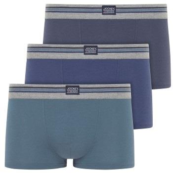 Jockey 3P Cotton Stretch Short Trunk Blau Baumwolle Small Herren