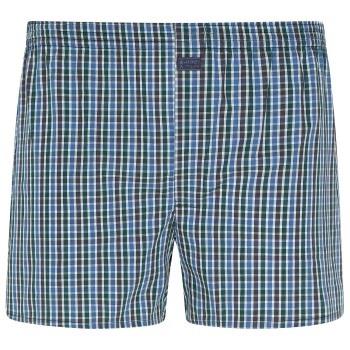 Jockey Cotton Woven Boxer Shorts Hellblau kariert Baumwolle Large Herr...