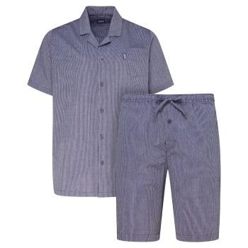Jockey Short Pyjama Woven Marine Baumwolle Small Herren