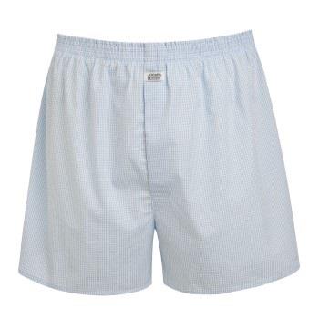 Jockey Woven Poplin Boxer Shorts Weiß kariert Baumwolle Small Herren