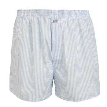 Jockey Woven Poplin Boxer Shorts Weiß Streifen Baumwolle Small Herren