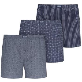 Jockey 3P Woven Soft Poplin Boxer Shorts Marine Baumwolle Small Herren