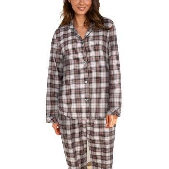 Lady Avenue Cotton Flannel Pyjamas Rot/Grün Baumwolle Small Damen