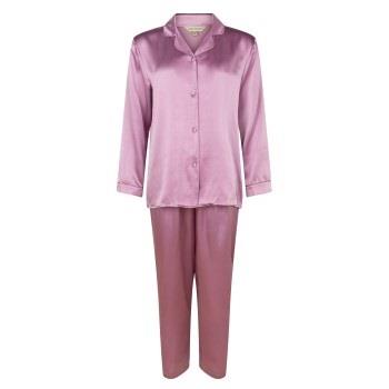 Lady Avenue Pure Silk Basic Pyjamas Rosa Seide Medium Damen