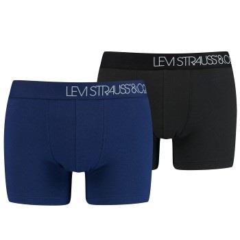 Levis 2P Base Boomer Piquee Boxer Blau Baumwolle Large Herren