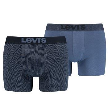 Levis 2P Base Herringbone Boxer Blau Baumwolle Large Herren