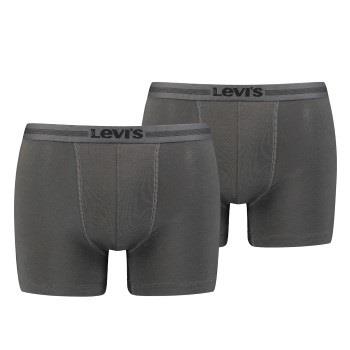 Levis 2P Tencel Boxer Brief Dunkelgrau Lyocell Medium Herren