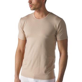 Mey Dry Cotton Functional Rounded Neck Shirt Beige Small Herren