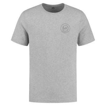Michael Kors Peached Jersey Crew Neck T-shirt Grau Baumwolle Small Her...