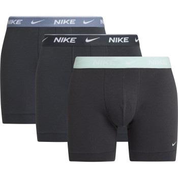 Nike 3P Everyday Essentials Cotton Stretch Boxer Schwarz/Grün Baumwoll...