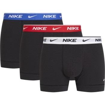 Nike 3P Everyday Essentials Cotton Stretch Trunk Rot/Blau Baumwolle Me...
