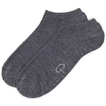 Pierre Robert 2P Wool Low Cut Socks Grau Gr 37/40