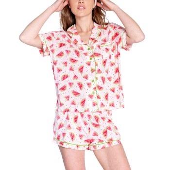 PJ Salvage Pyjamas Playful Prints Rosa Muster Small Damen