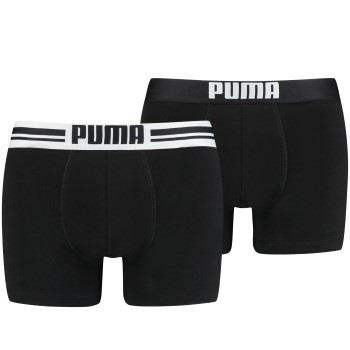 Puma 2P Everyday Placed Logo Boxer Schwarz Baumwolle Small Herren