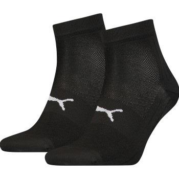 Puma 2P Sport Light Quarter Socks Schwarz Gr 39/42