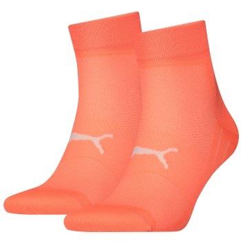 Puma 2P Sport Light Quarter Socks Korall Gr 39/42