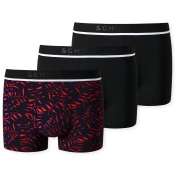 Schiesser 3P 95-5 Organic Cotton Rio Boxer Marine/Rot Small Herren