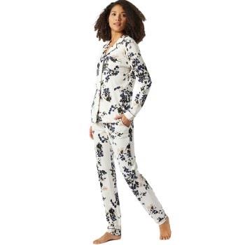 Schiesser Contemporary Nightwear Interlock Pyjama Schwarz/Weiß 40 Dame...