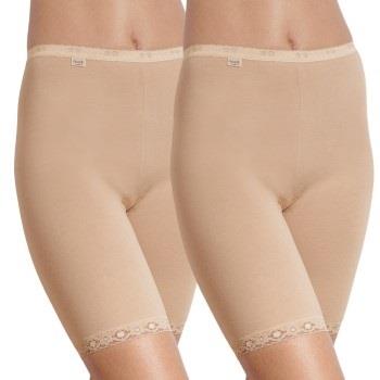 Sloggi 2P Damen Basic Long Beige Baumwolle 40 Damen