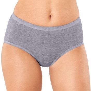 Sloggi Damen Basic Midi Grau Baumwolle 38 Damen