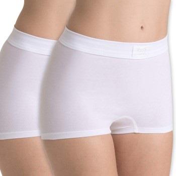 Sloggi 2P Double Comfort Shorts Weiß Baumwolle 38 Damen