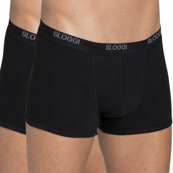 Sloggi 2P For Men Basic Short Schwarz Baumwolle Small Herren